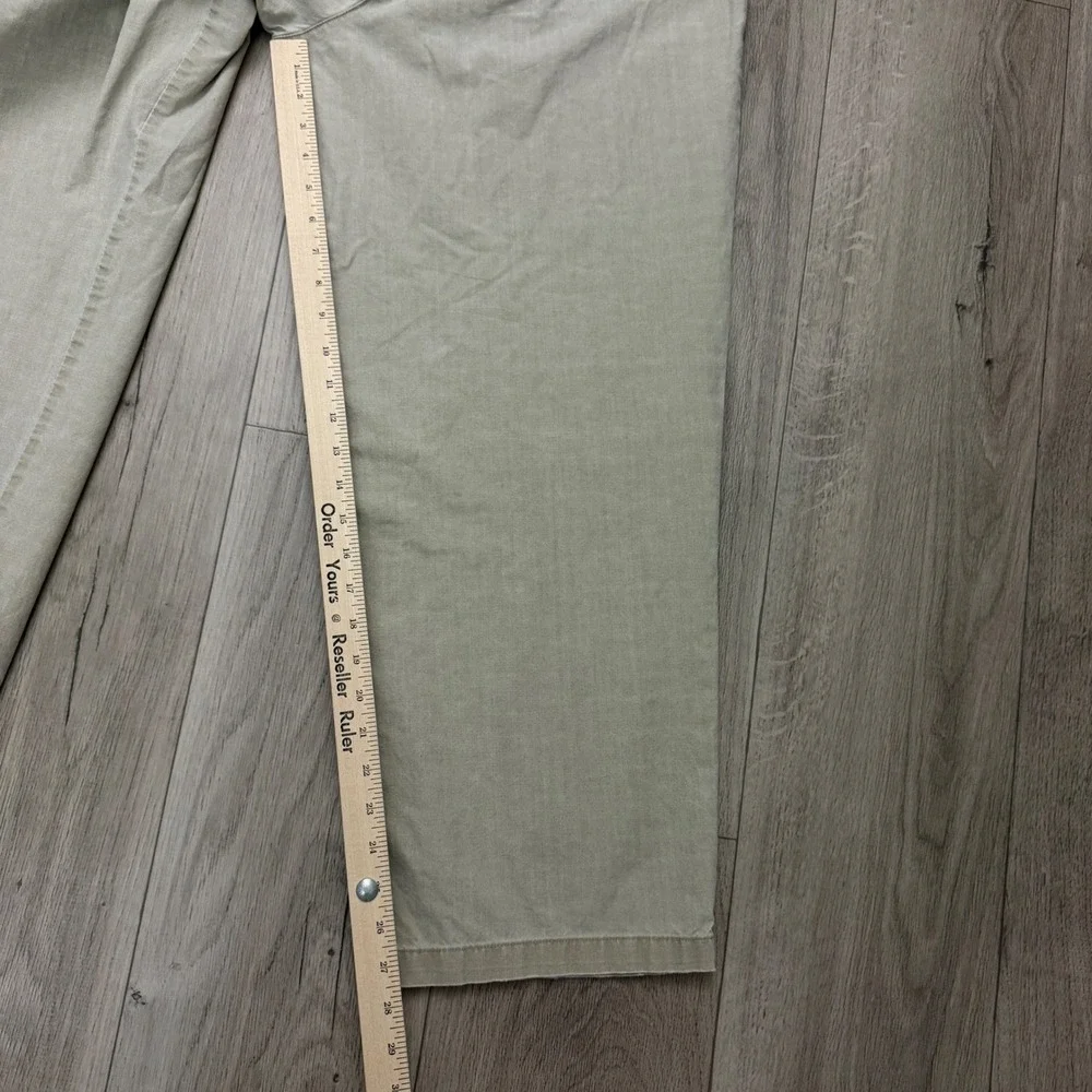 L.L.Bean Pants Womens‎ Large Tan Wide Leg Elastic Waist Drawstring Cotton